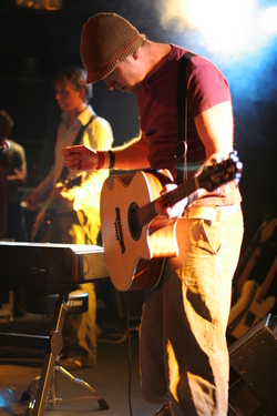 A Balladeer playing at Het Kasteel, Alphen aan den Rijn, The Netherlands